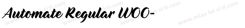 Automate Regular W00字体转换